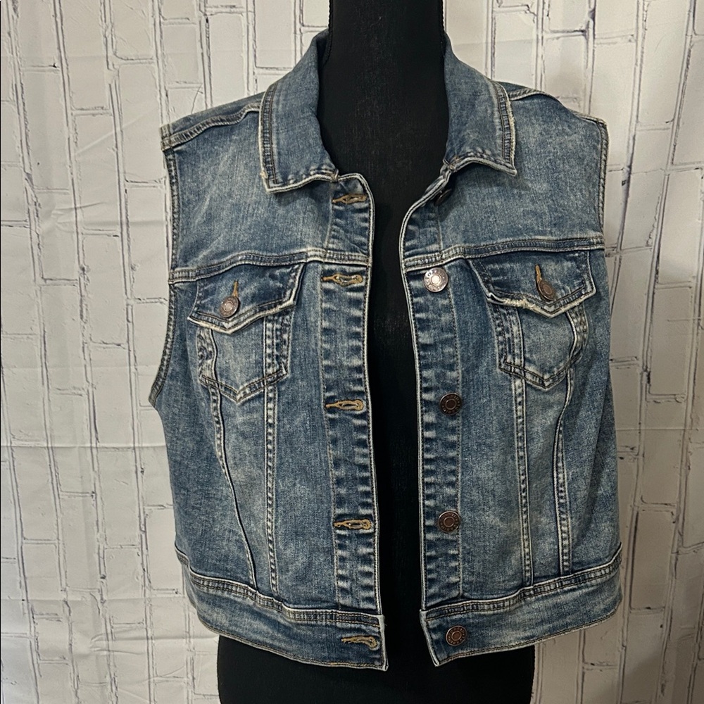 torrid Blue Denim Jean Vest Jacket